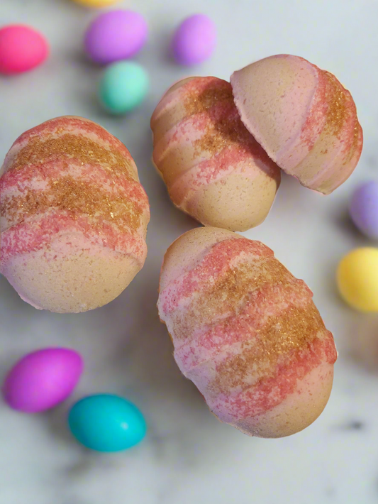 Easter Egg Bath bomb - Scented Brown Sugar Fig / Smoked Vanilla