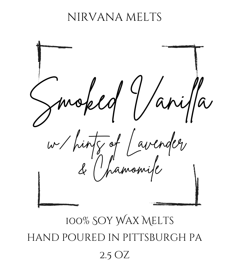 Smoked Vanilla w/ hints of Lavender & Chamomile Scented Wax melts