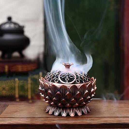 Lotus Alloy Incense Burner